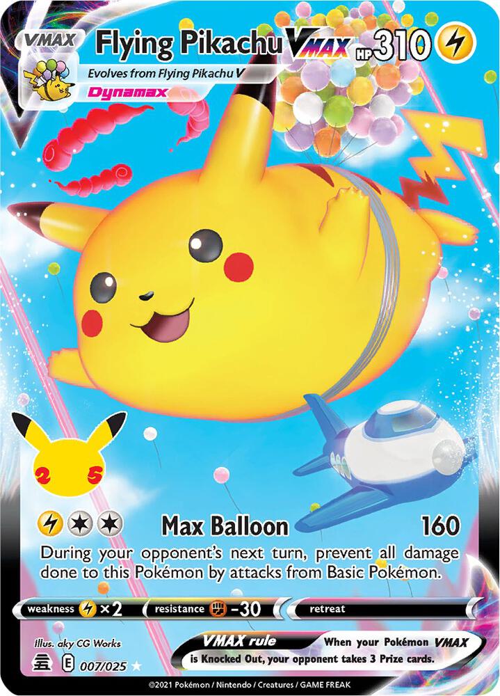 Flying Pikachu VMAX 007/025 - Celebrations