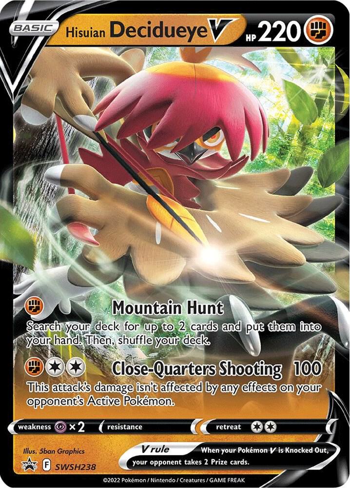 Hisuian Decidueye V - SWSH238 - SWSH: Sword & Shield Promo Cards (SWSD)