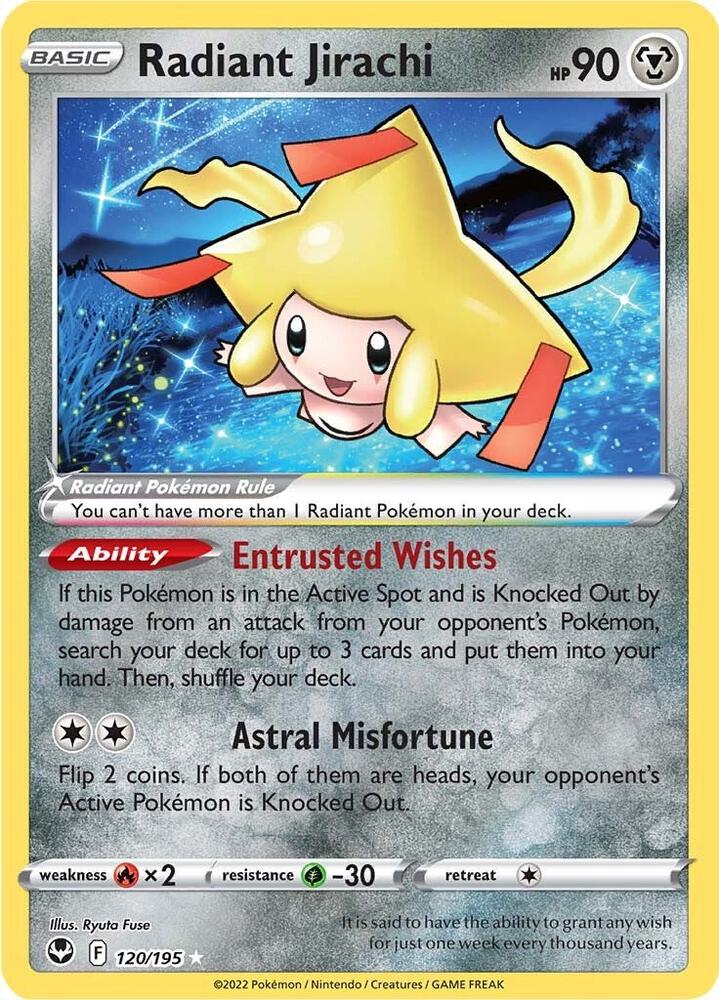 Radiant Jirachi - SWSH12: Silver Tempest